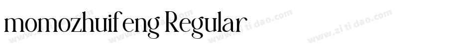 momozhuifeng Regular字体转换